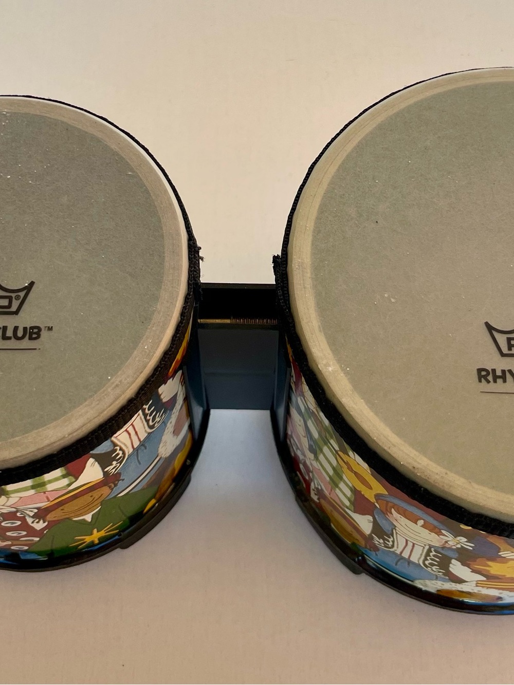 Remo Rhythm Club Kids Bongo Drums with Colorful Cartoon Wrap